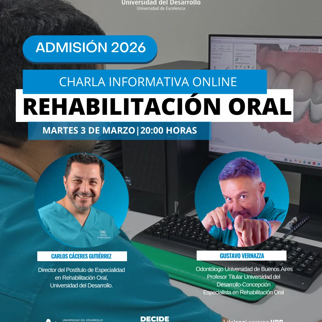 Imagen destacada de 3.3.26 Charla informativa Rehabilitación Oral CCP | UDD